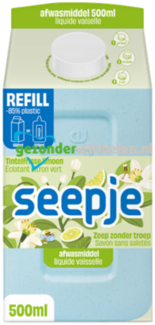 Seepje Afwasmiddel Limoen Refill 500 ml
