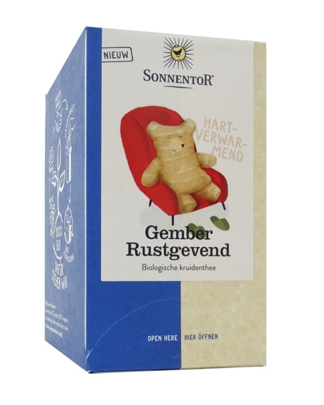 Gember Rustgevende Thee Bio 18 Stuks