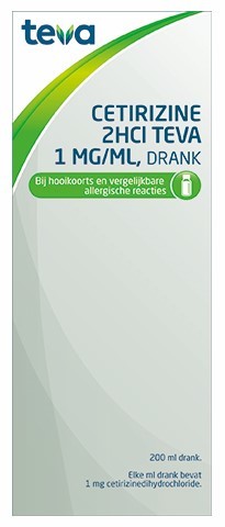 Cetirizine drank 2HCI 1mg/ml 200ml