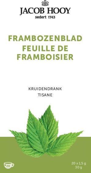 Jacob Hooy Kruidendrank Frambozenblad 20 Zakjes