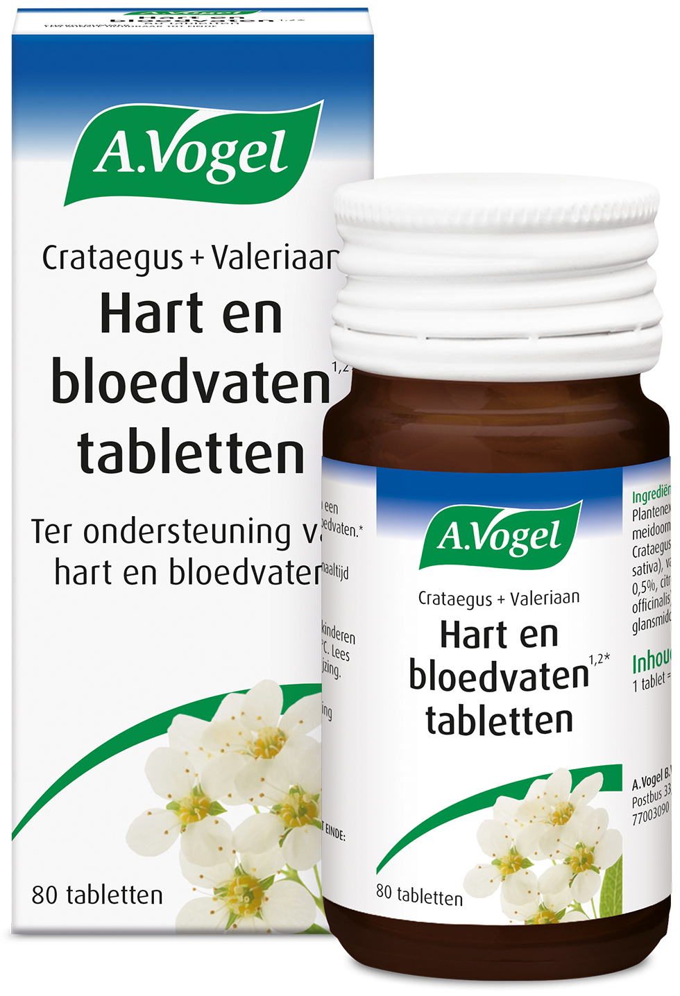 A.Vogel Crataegus Crataegus + Valeriaan 80 Stuks