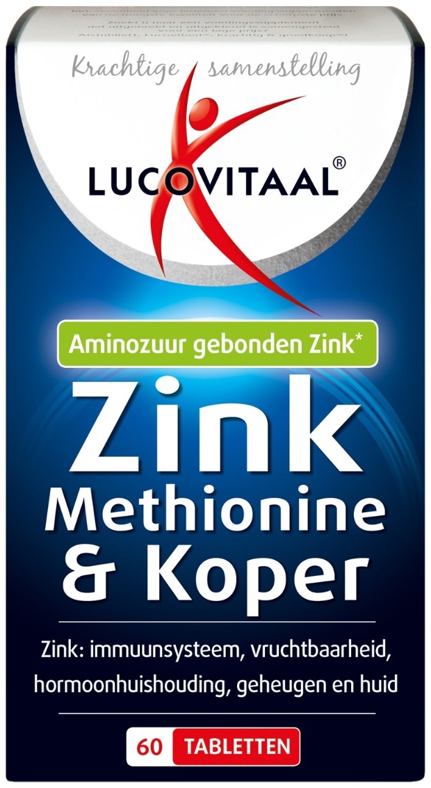 Lucovitaal Zink Methionine & Koper 60 tabletten