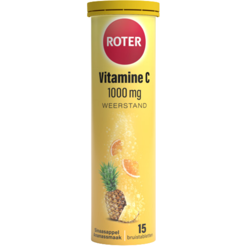 Vitamine C 1000 mg Sinaasappel-Ananas 15 bruistabletten