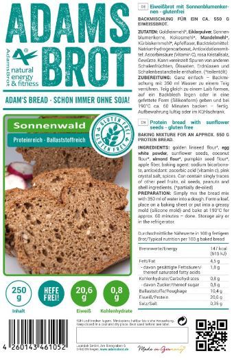 Brot broodmix sonnenwald 250 gram