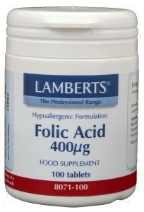 Foliumzuur 400 mcg 100 tabletten
