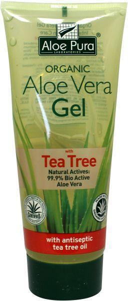 Aloe vera gel organic tea tree 200ml