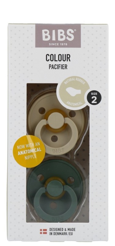 Fopspeen 2 Anatomic Vanilla/Pine 2 Stuks