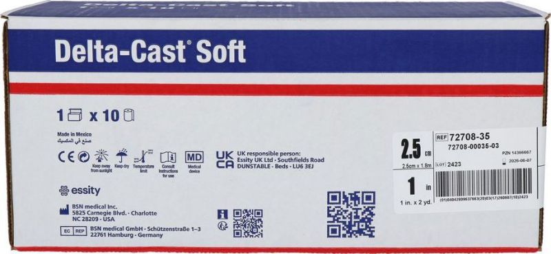 Soft Blauw Stabilisatie Verband 1,8 x 2,5 cm 10st