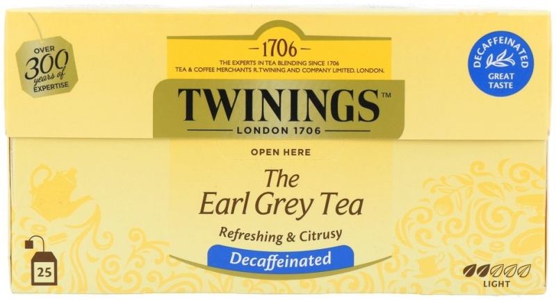 Earl grey decaf envelop zwart 25st