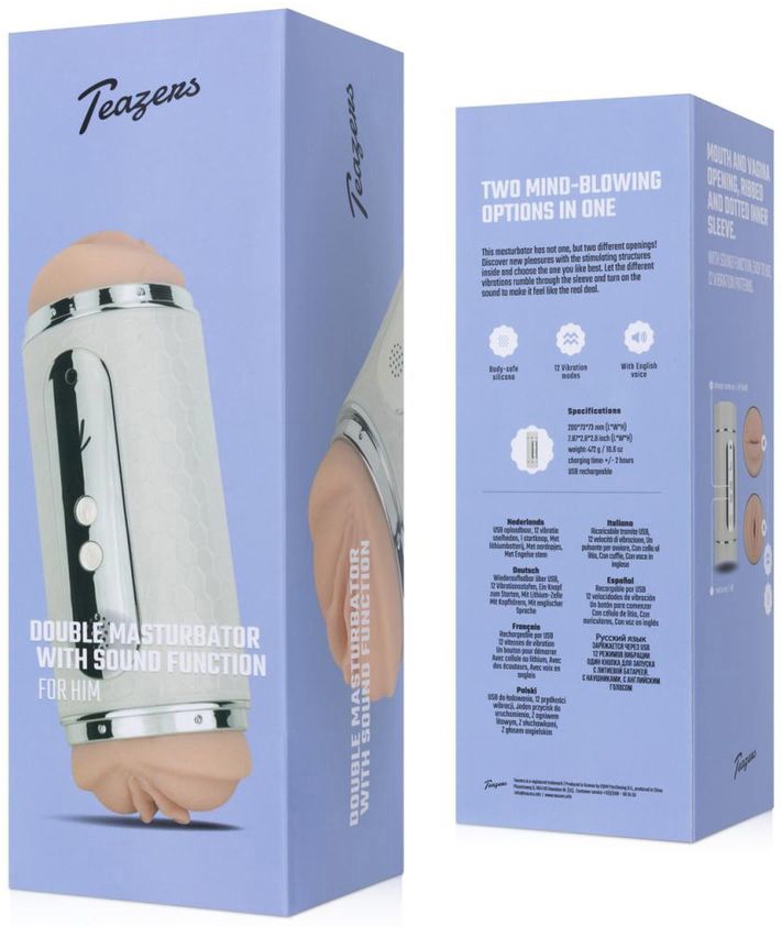 Teazers Elektrische Masturbator Dubbelzijdig 1 stuk