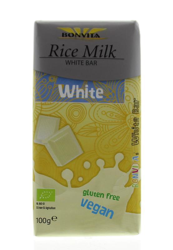 Rijstmelk chocolade wit 100g