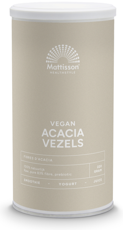 Mattisson Vegan Acacia Vezels 83% Vezels 220 Gram