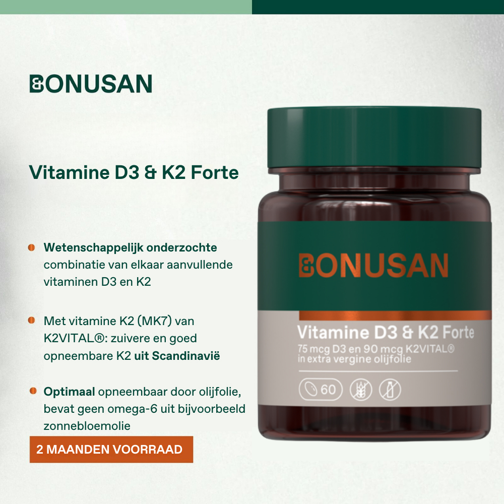 Bonusan Vitamine D3 & K2 60 Softgels