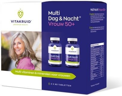Vitakruid Multi Dag & Nacht Vrouw 50+ 2 x 90 tabletten