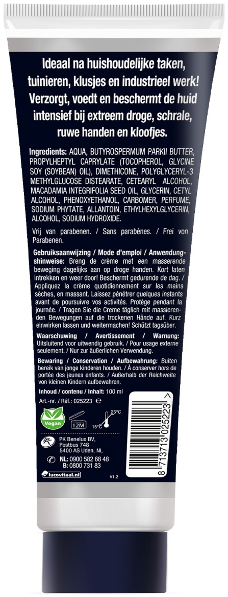Lucovitaal Werkhanden Crème 100ml