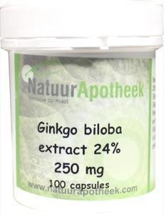 Ginkgo Biloba 24% 250 MG 100 Capsules