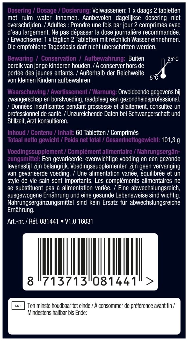 Lucovitaal Pure Marine Collageen 2500 mg 60 Tabletten