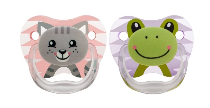 Dr Brown's Fopspeen Prevent Animal Faces F1 2 stuks