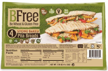 Pittabrood stone baked 4 stuks