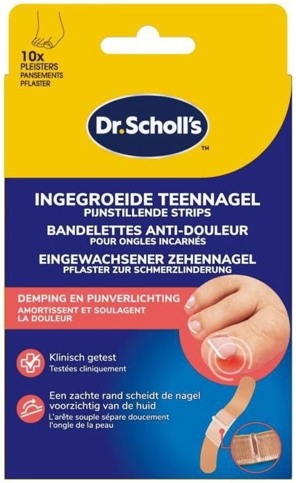Ingegroeide teennagel pijnverlichtende strips 10st