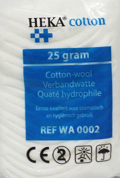 Verbandwatten zigzag 25g