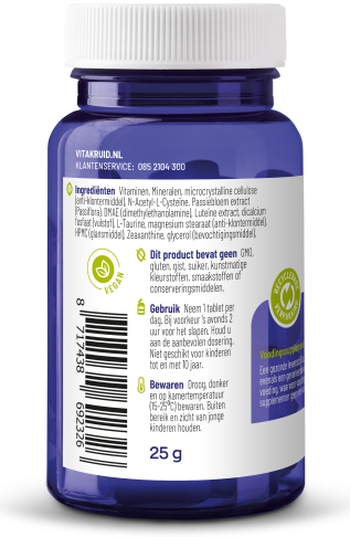 Vitakruid Multi Nacht Man 50+ 30 tabletten