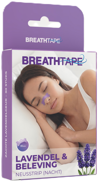 Breathtape Lavendel & Beleving Neusstrip Nacht 30 stuks