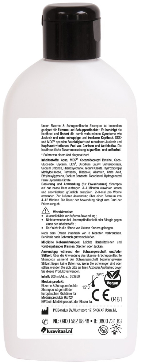 Lucovitaal Eczeem & Psoriasis Shampoo 200ml