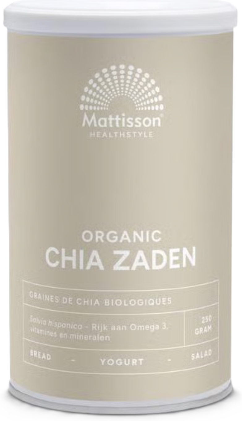 Mattisson Absolute Chia Seeds Raw Bio 250 Gram