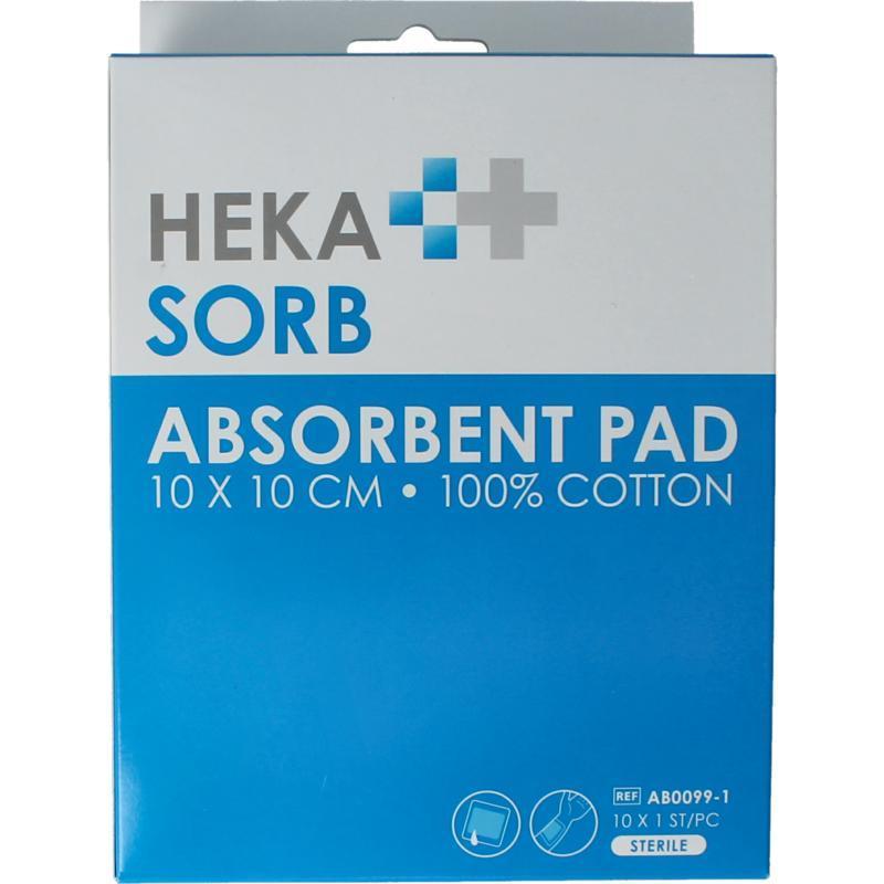 Absorberend verband 10x10cm steriel 10st
