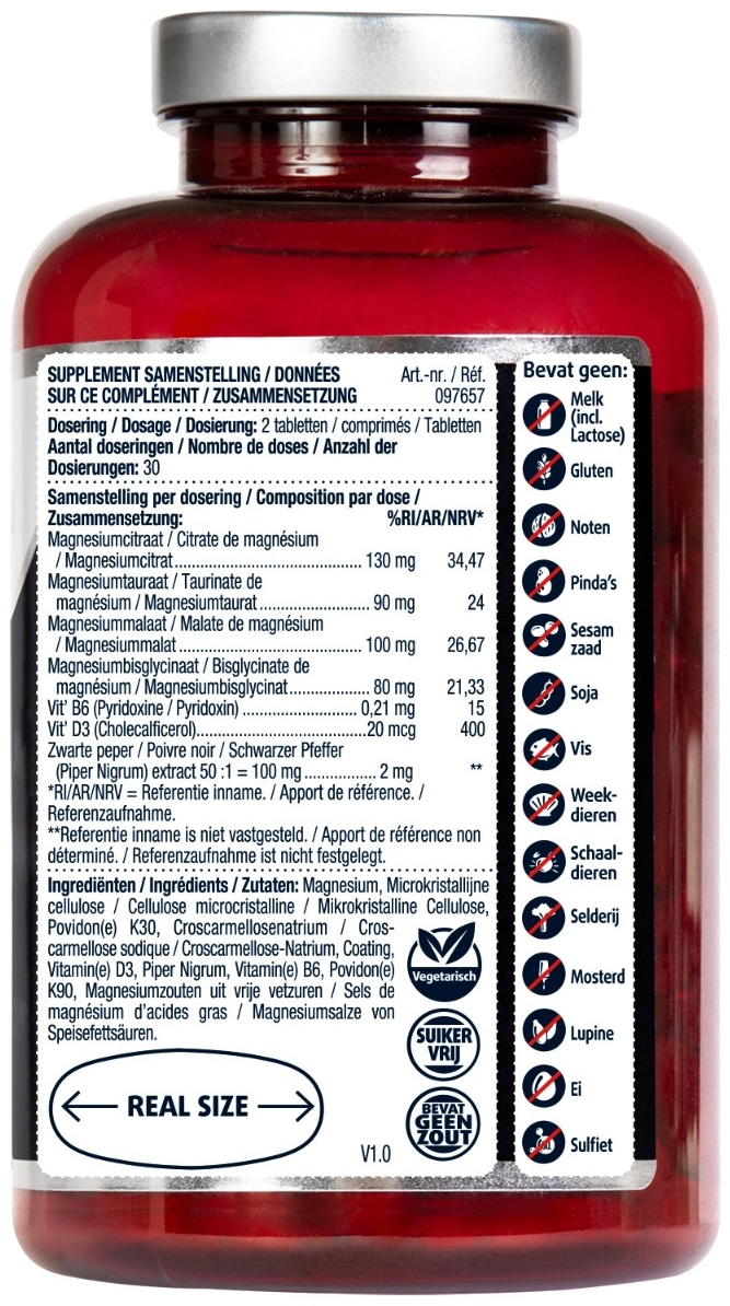 Lucovitaal Magnesium 50+ Botten, Spieren, Geheugen 60 tabletten