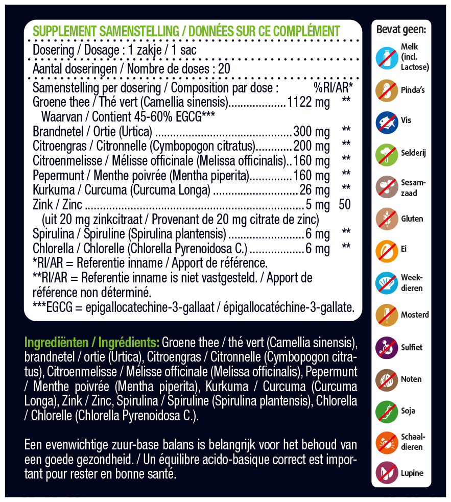 Lucovitaal Zuur Base Thee 20 zakjes