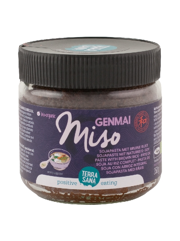 TerraSana Genmai miso ongepasteuriseerd glas 350g