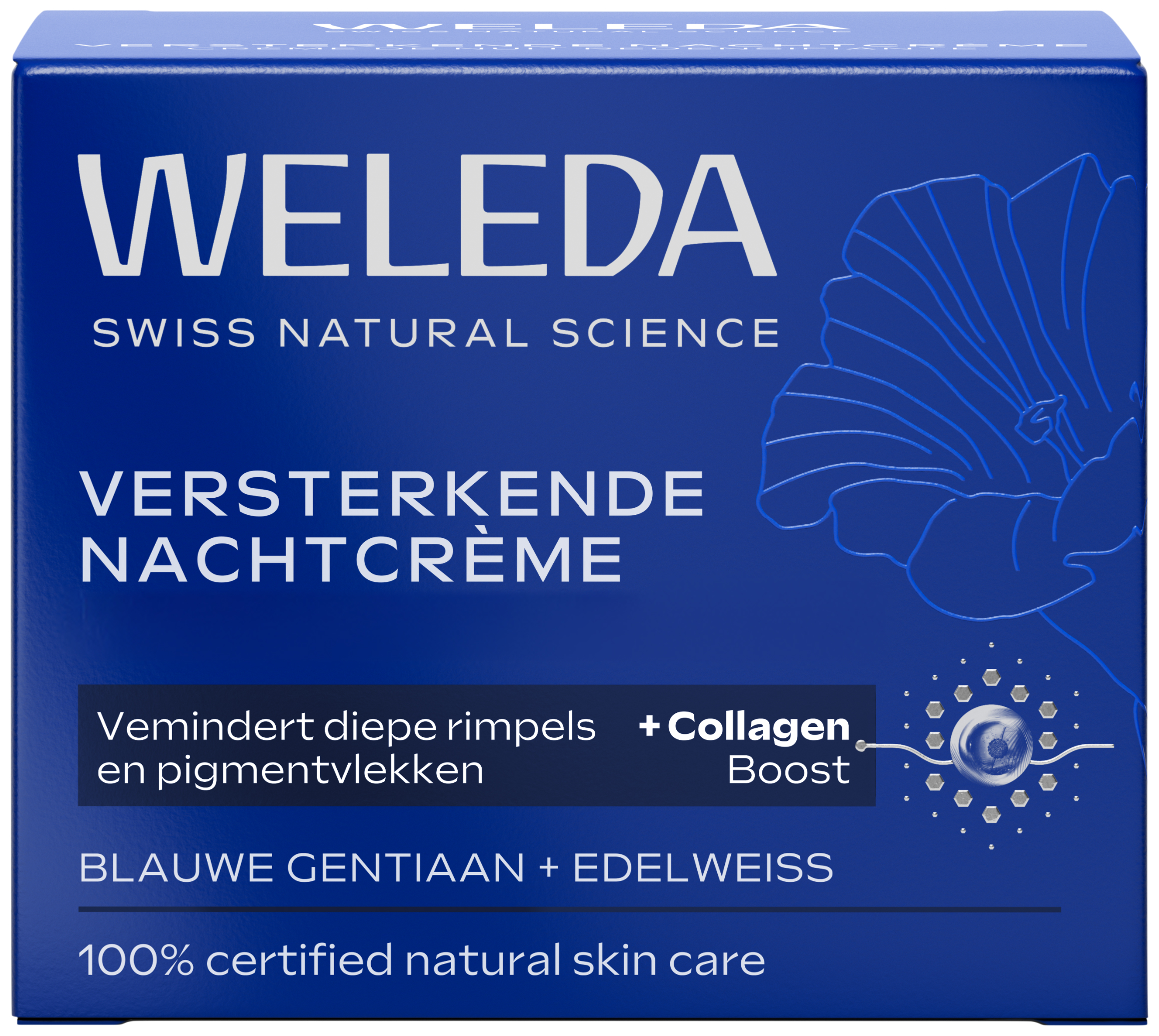 Weleda Blauwe Gentiaan & Edelweiss Versterkende Nachtcrème Anti-Age 50+-huid 40 ML