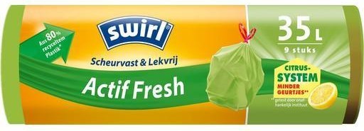 Afvalzak 35lt Trekband 9st