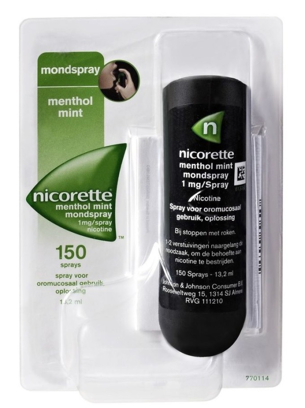 Menthol Mint Mondspray 1mg 1 stuk