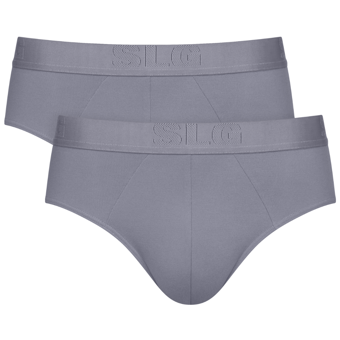 Sloggi MEN SLG Base Heren Soft Brief 2-Pack Morandi Grey