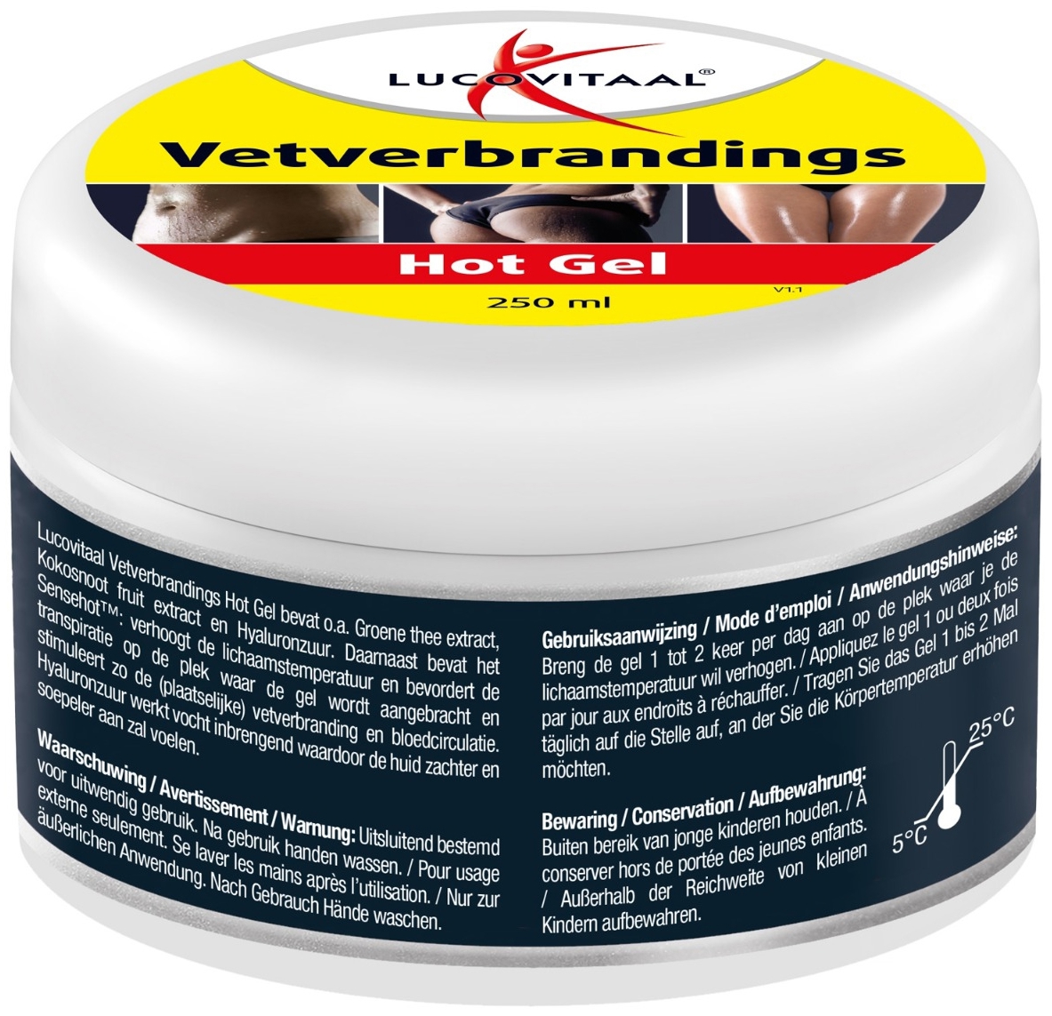 Lucovitaal Vetverbrandings Hot Gel 250ml