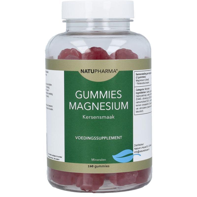 Gummies magnesium kersensmaak 60st