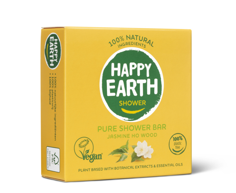Happy Earth Showerbar Jasmine Ho Wood 90g