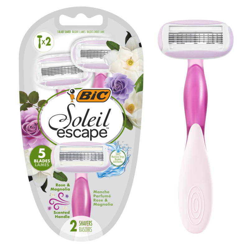 Bic Scheermes Soleil Roos Magn 2 Stuks