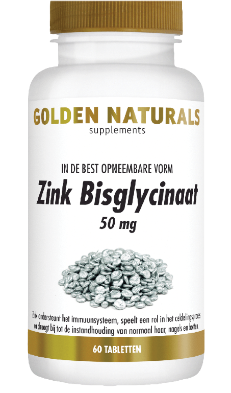 Zink Bisglycinaat 50mg  60 tabletten