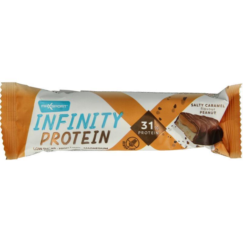 Max Sport Protein infinity reep salty caramel-peanut 55G