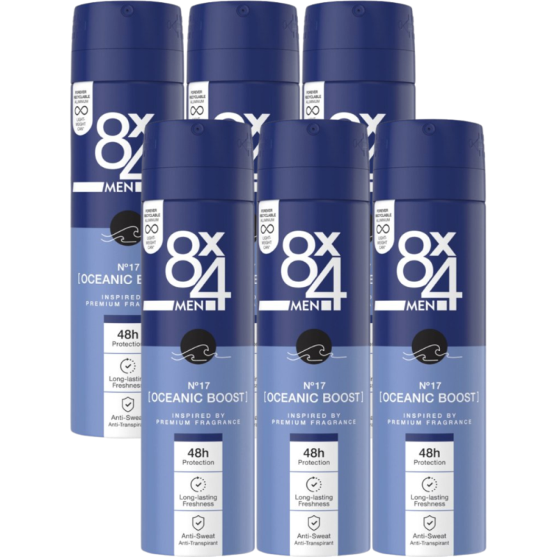 Deospray Men No.17 Oceanic Boost 6 x 150ml