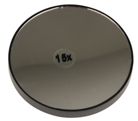 Vergrootspiegel 15x met Zuignappen 1 Stuk