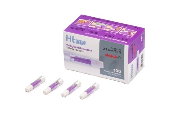 Veiligheidslancet 2,2 MM 100 Stuks