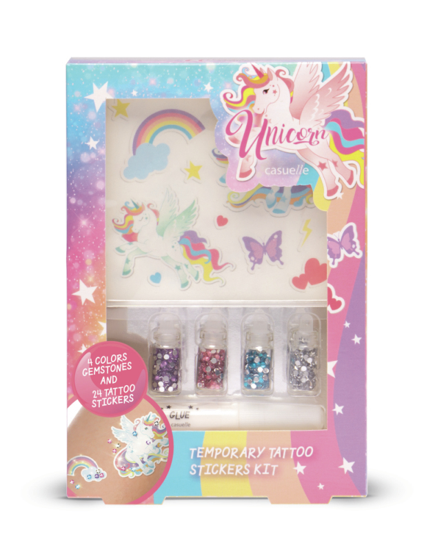 Gset unicorn tatoo 1stuk