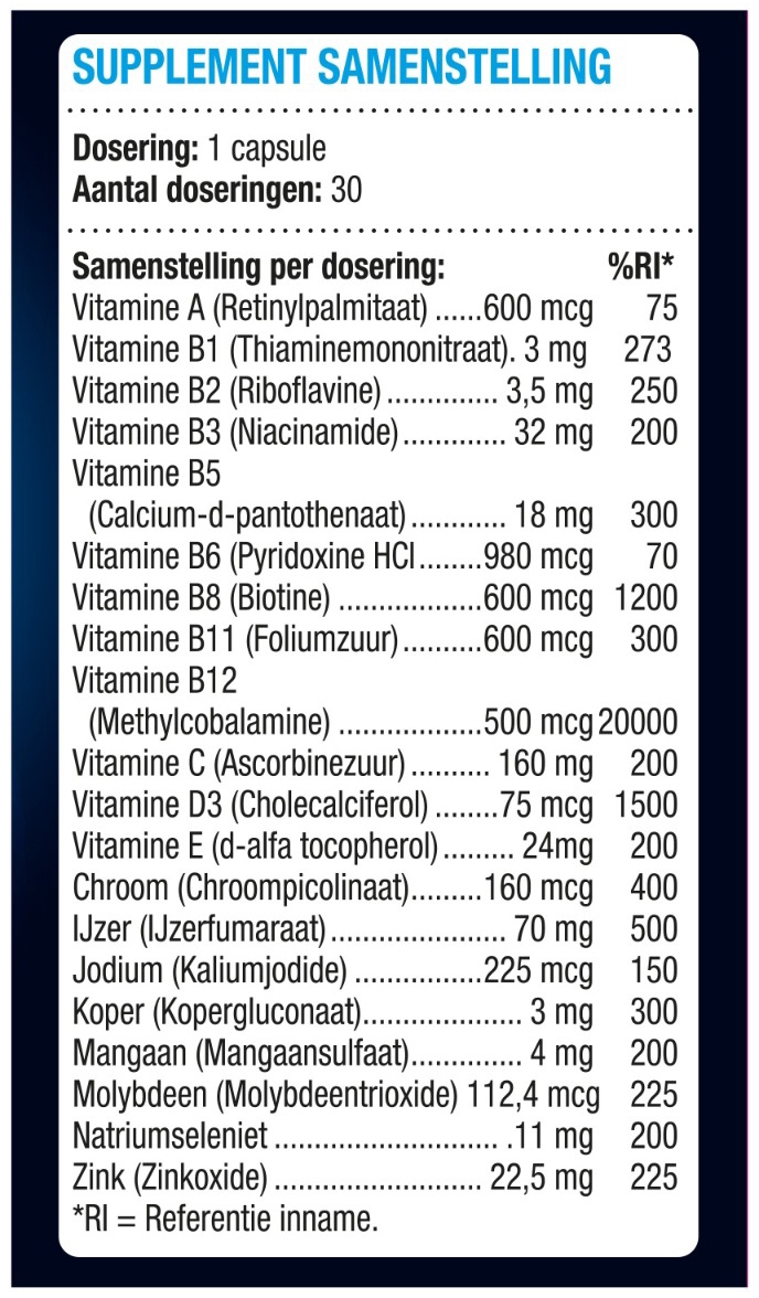 Lucovitaal WLS Multi Mineralen 30 capsules