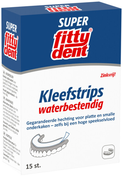 Fittydent Super Kleefstrips 15 stuks