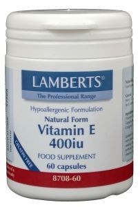 Vitamine E 400IE natuurlijk 60 vegetarische capsules